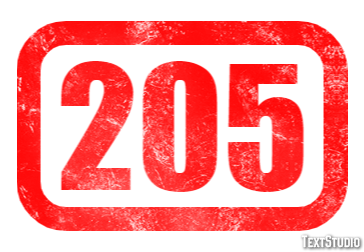 205 Text Effect