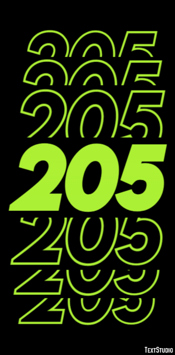 205 Text Effect