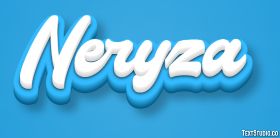 Neryza Efecto de texto