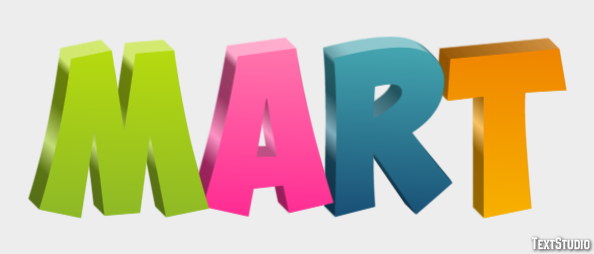 Mart Text effect