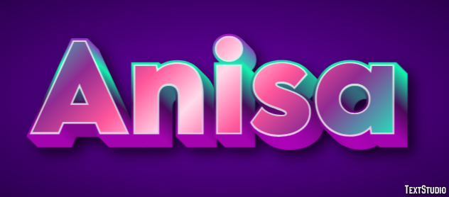 Anisa Эффект текста