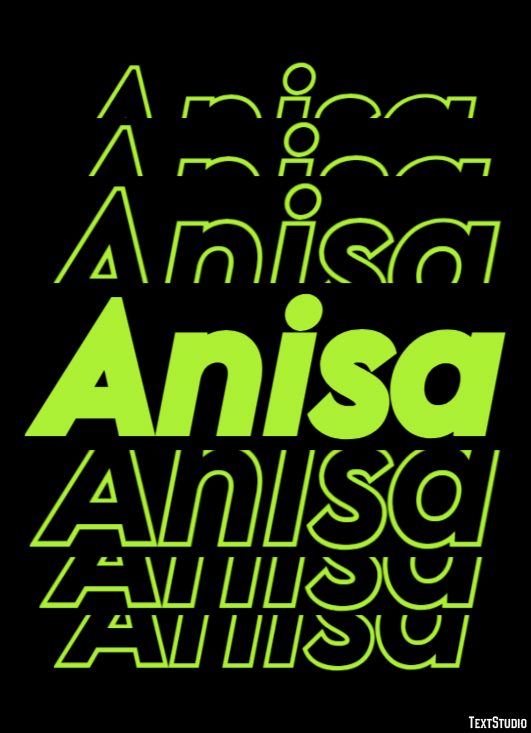 Anisa Text Effect