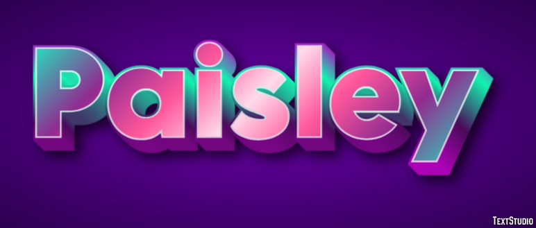 Paisley Efekt tekstowy
