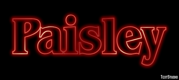Paisley Efekt tekstowy
