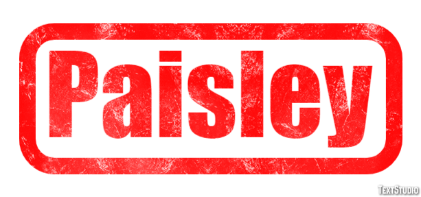 Paisley Efekt tekstowy