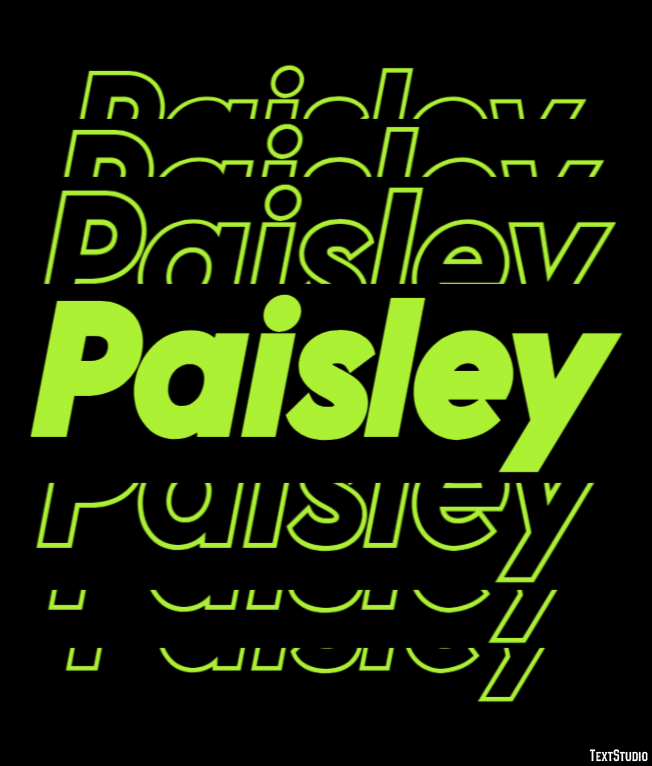 Paisley Efekt tekstowy