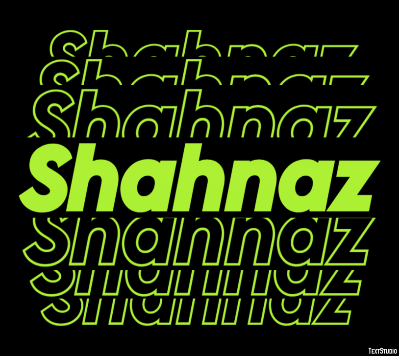 Shahnaz Text effect