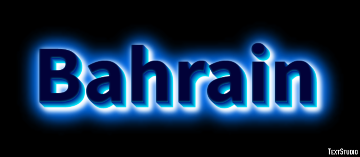 Bahrain Text Effect