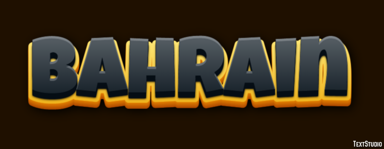 Bahrain Text Effect
