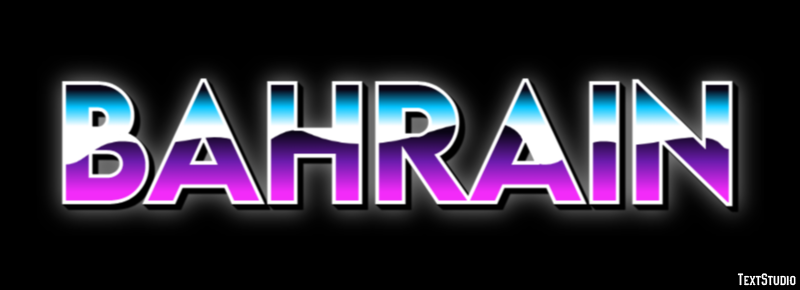 Bahrain Text Effect