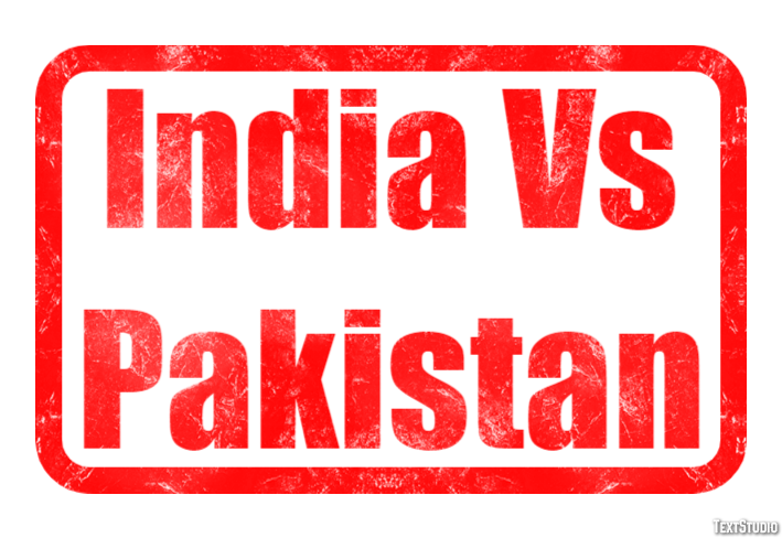 India Vs Pakistan Efecto de texto