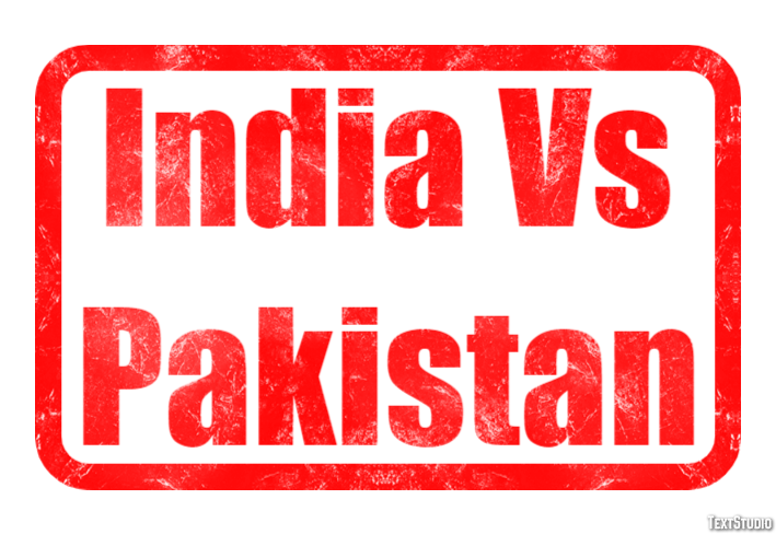 India Vs Pakistan テキスト効果