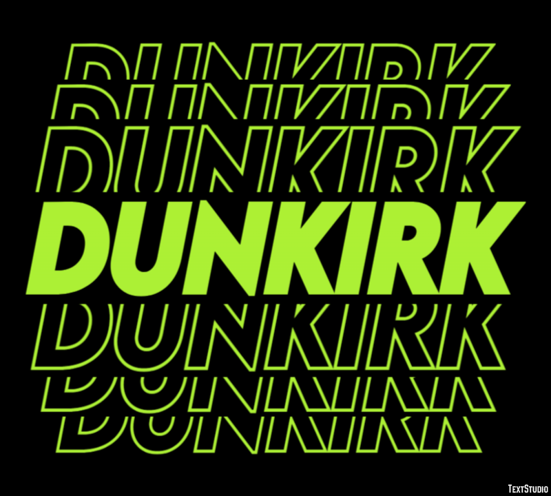 Dunkirk Efecto de Texto