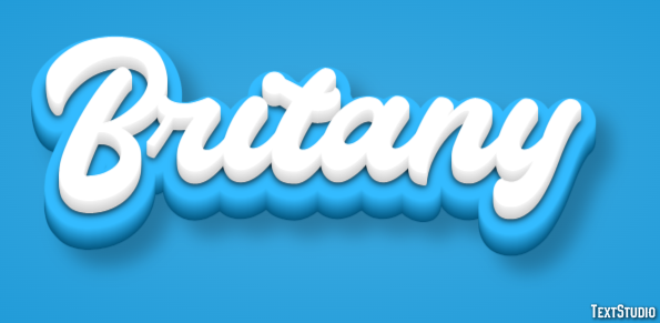Britany Text effect