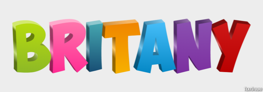 Britany Text effect
