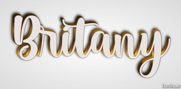 Britany Text effect