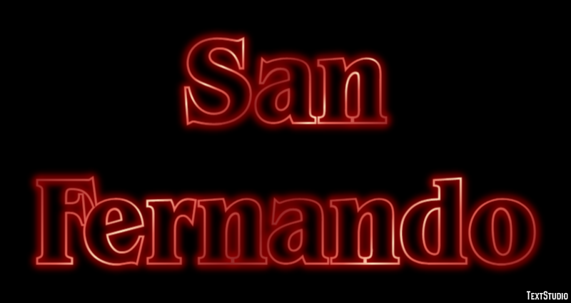 San Fernando Efekt tekstowy