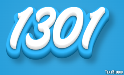 1301 Text Effect