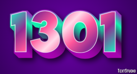 1301 Text Effect