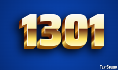 1301 Text Effect