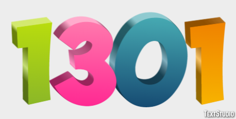 1301 Text Effect