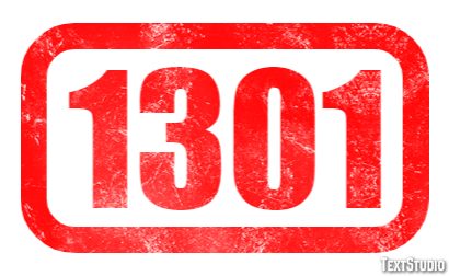 1301 Text Effect