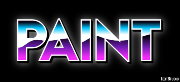 Paint Text Effect