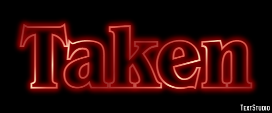 Taken Text Effect
