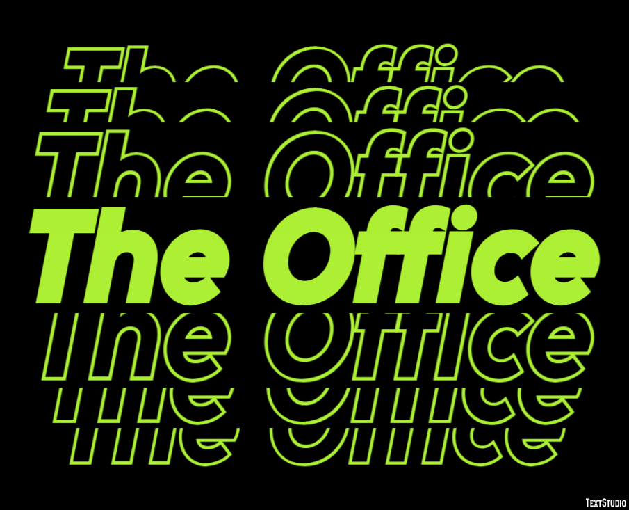 The Office Tekst Effect