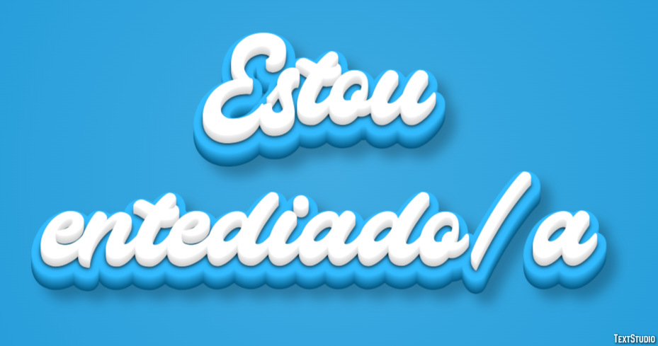 Estou entediado/a Эффект текста