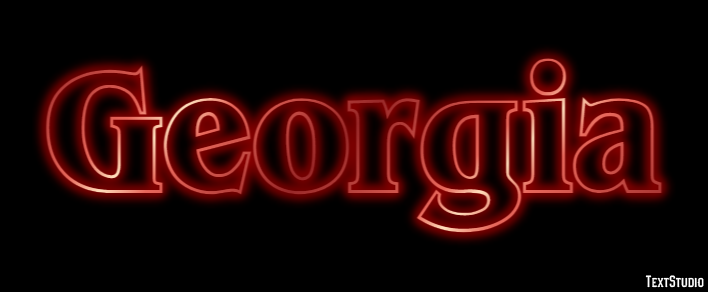 Georgia Efekt tekstowy
