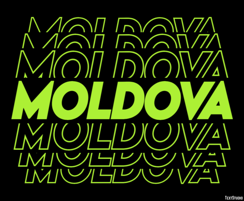 Moldova Efeito de texto