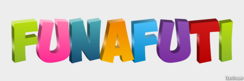 Funafuti Efekt tekstowy