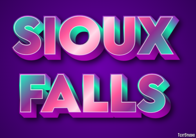 Sioux Falls Efekt tekstowy