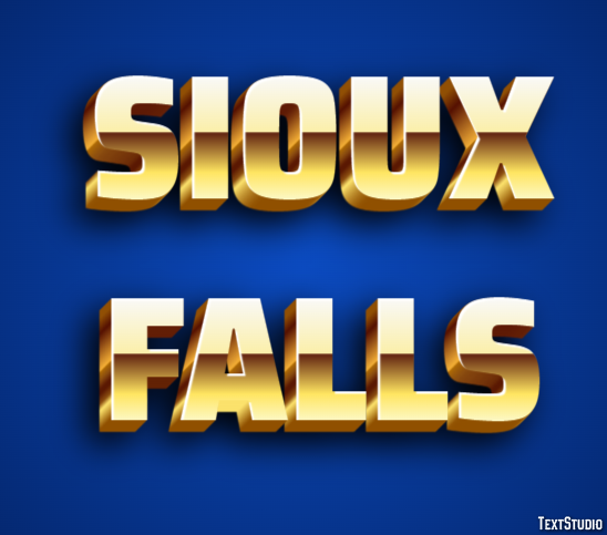 Sioux Falls テキスト効果