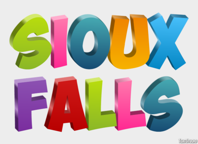 Sioux Falls Efekt tekstowy