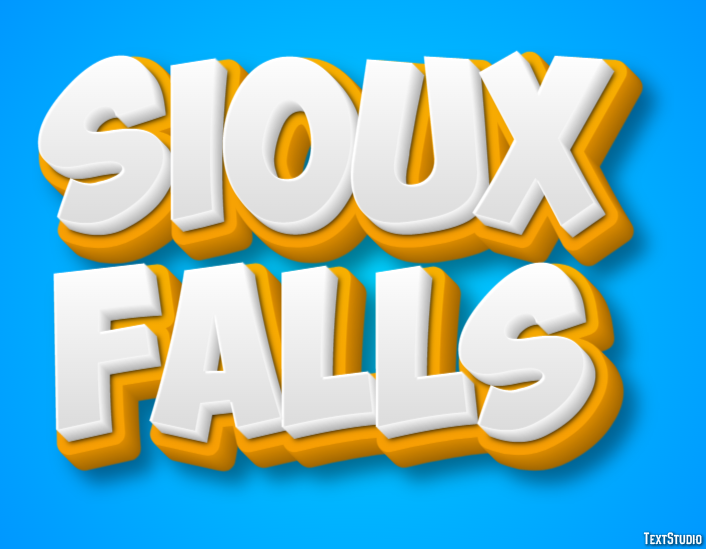 Sioux Falls Efekt tekstowy