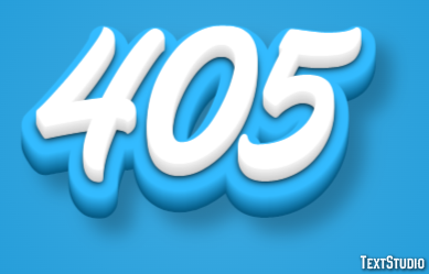 405 Text Effect