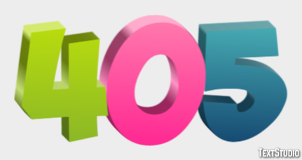 405 Text Effect