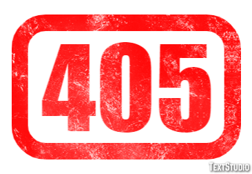 405 Efecto de texto