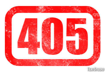 405 Text Effect