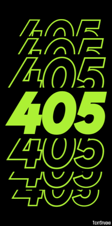 405 Effetto testo