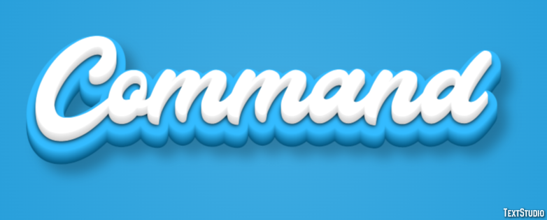 Command Эффект текста