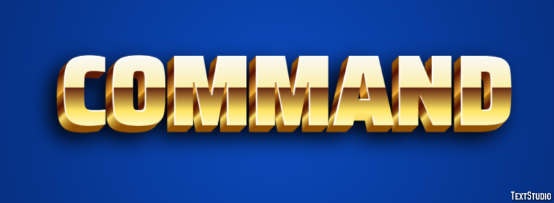 Command Эффект текста