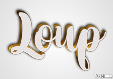Loup Efecto de texto