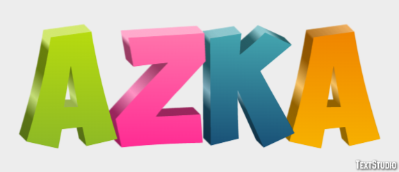 Azka Text Effect