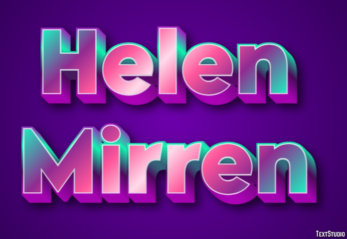 Helen Mirren Effetto testo