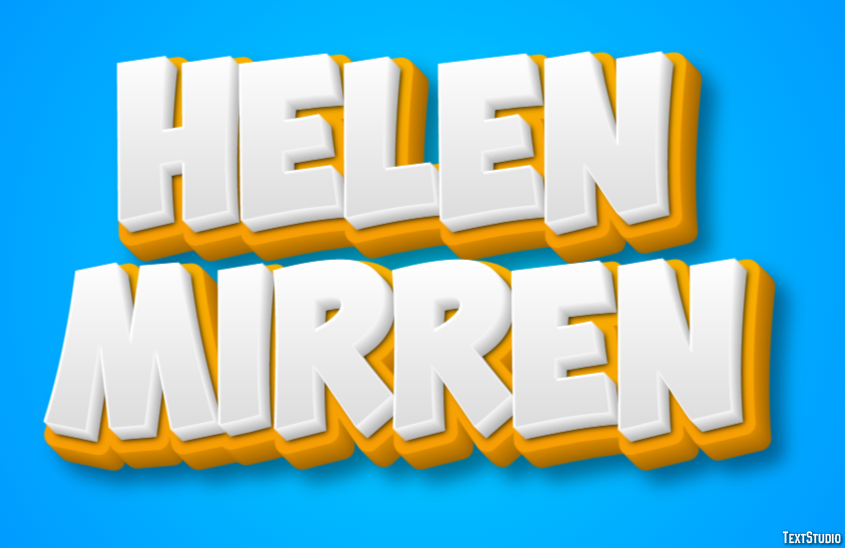 Helen Mirren Efekt tekstowy