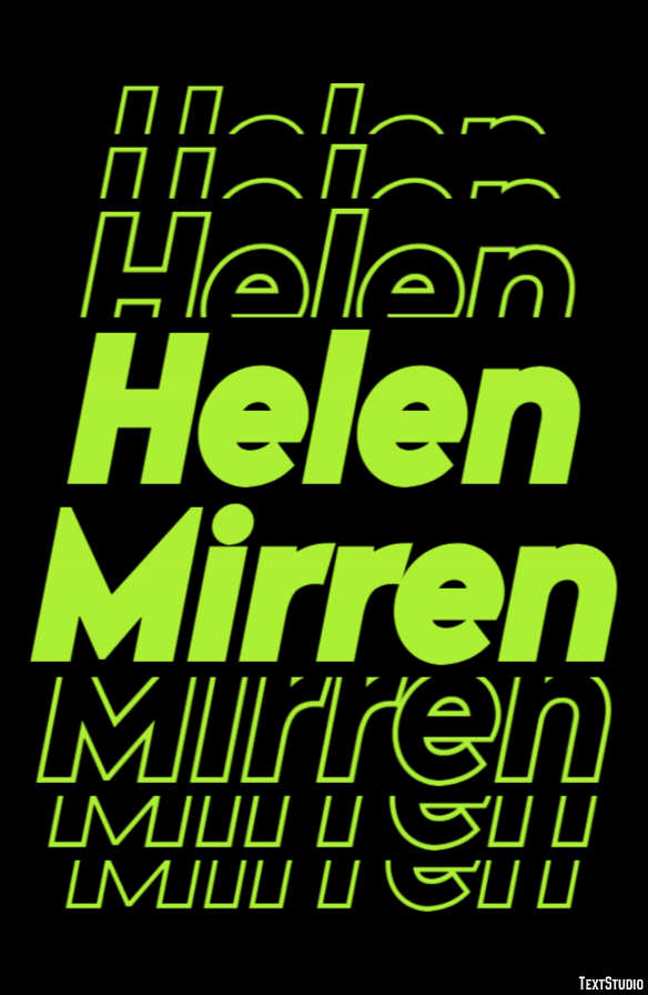 Helen Mirren Effetto testo