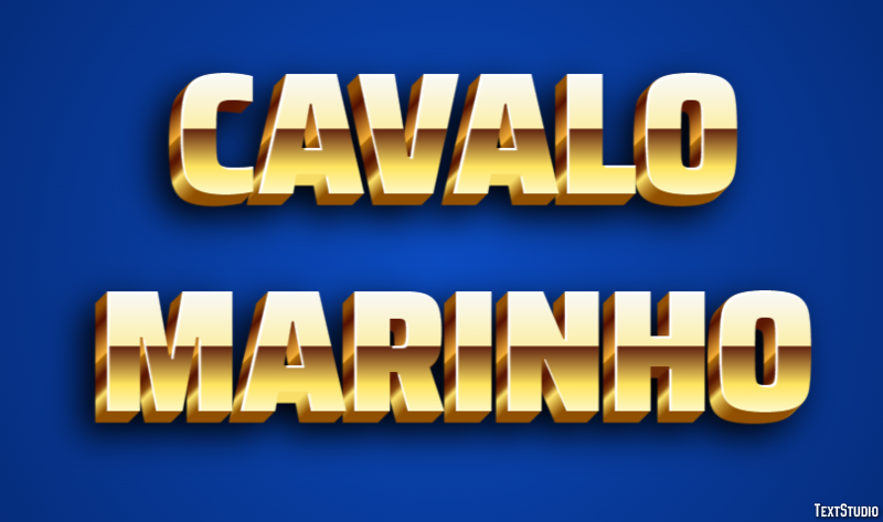Cavalo marinho Efeito do texto